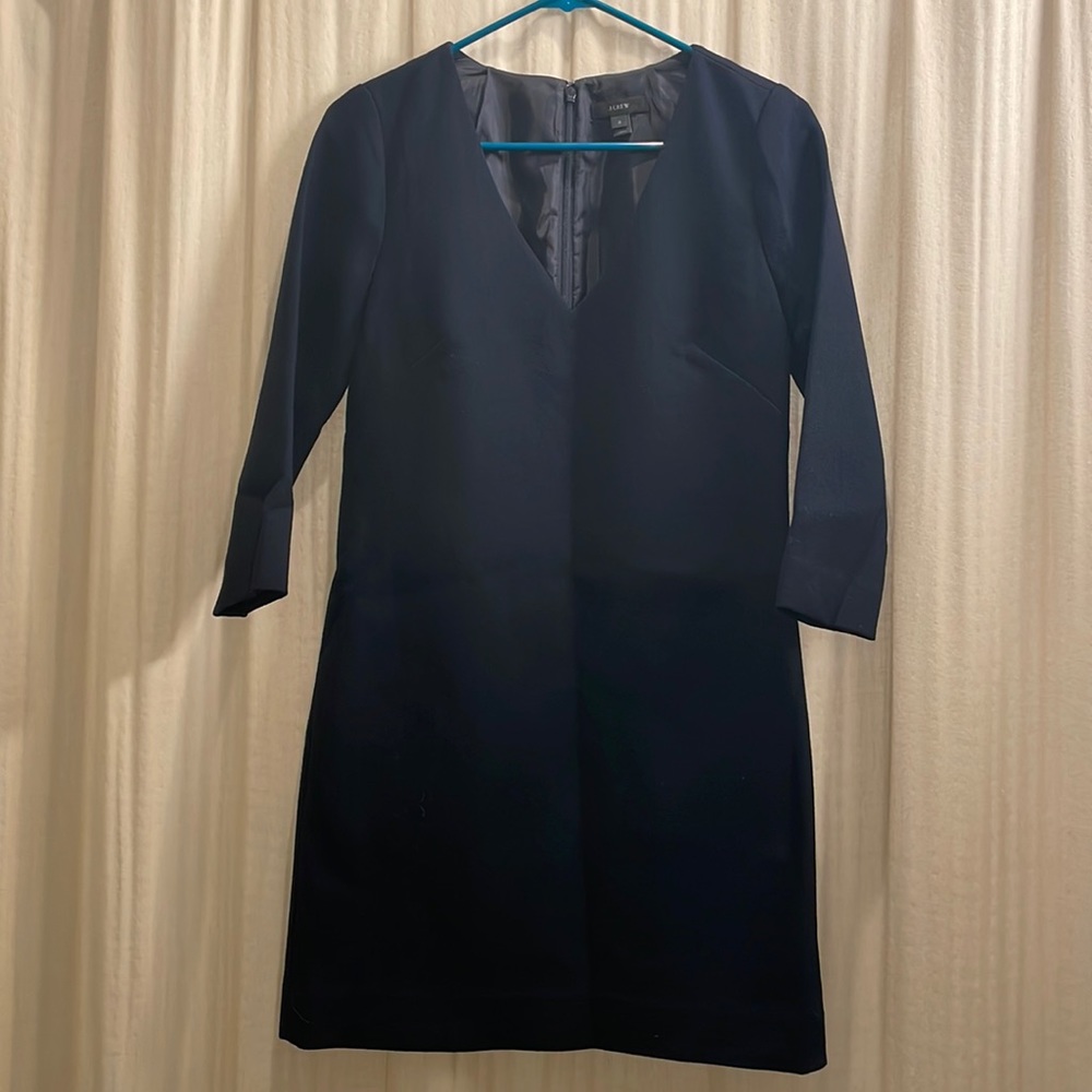 Jcrew v neck mid thigh dress